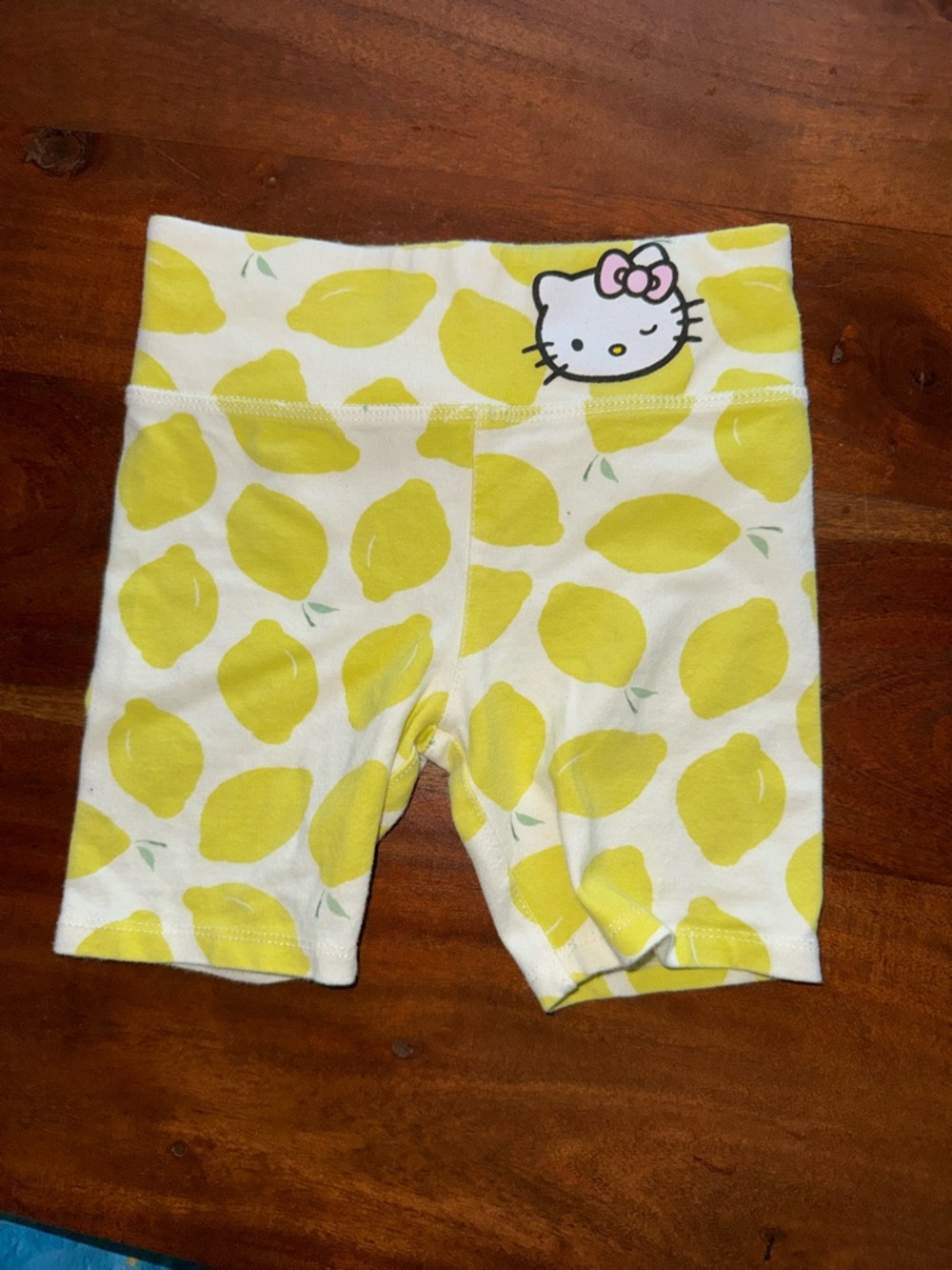 Hello Kitty Yellow Lemon‎ Print Toddler Shorts